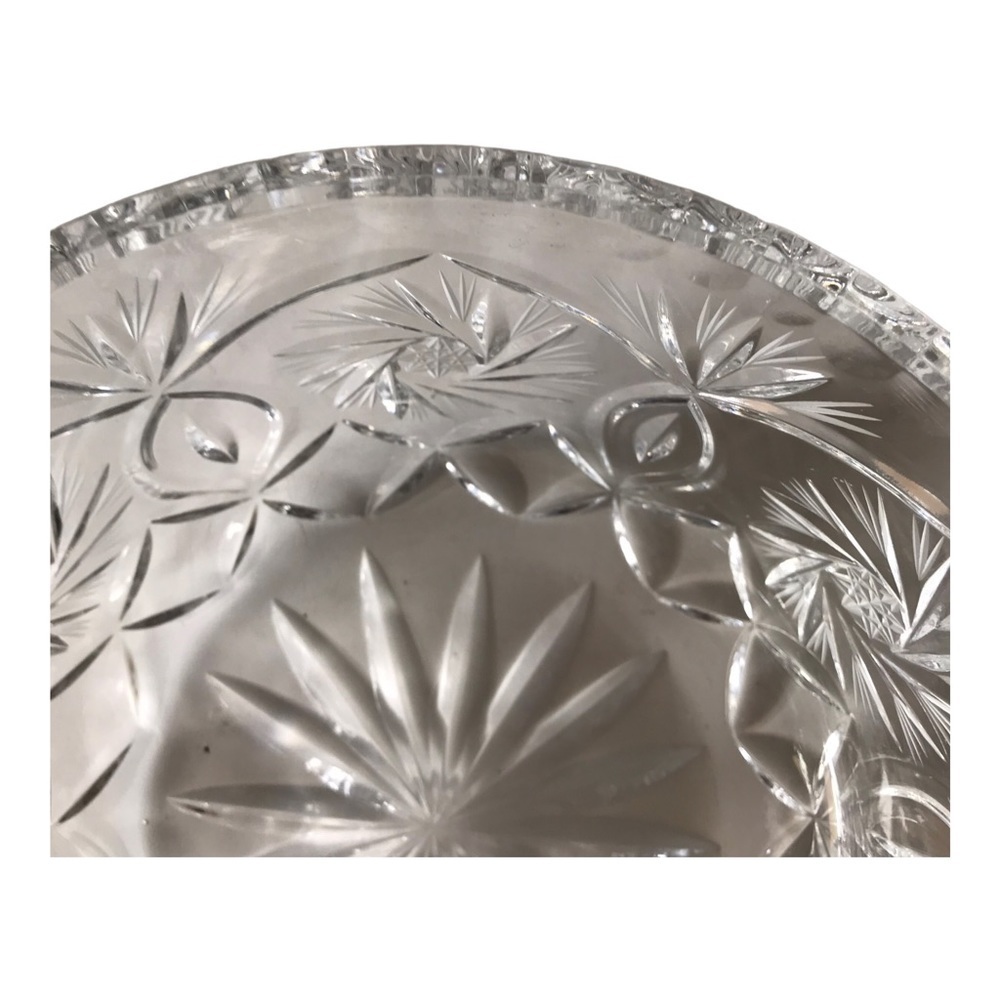 Vintage Lead Crystal Bowl with Star Cut Design - Picture 5 of 5